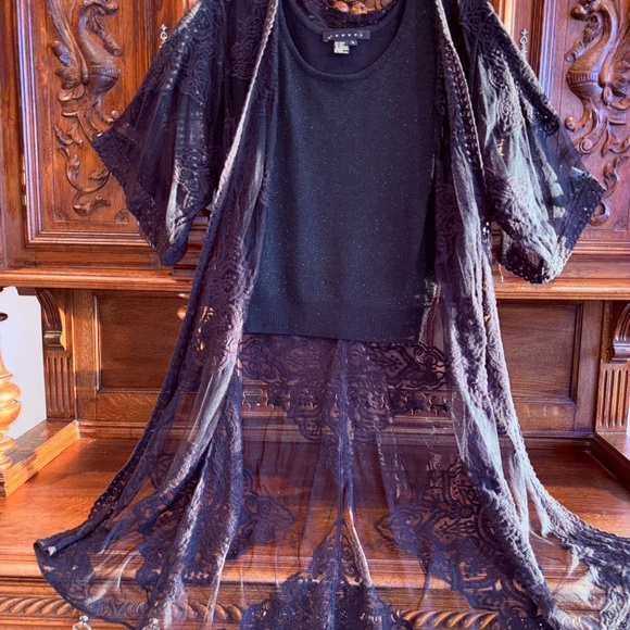 NWT SHEER BLACK DUSTER - Picture 6 of 16